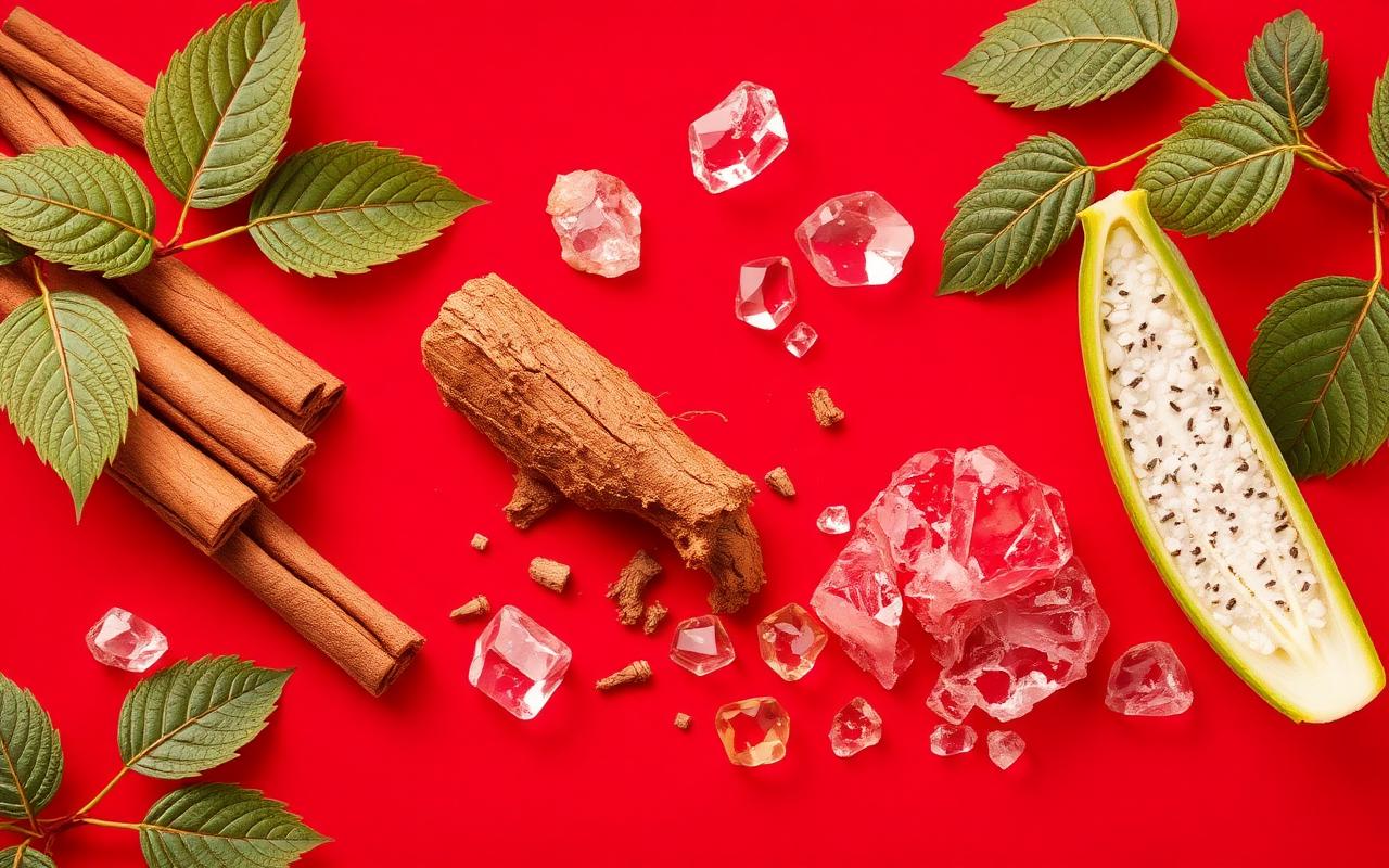 Natural herbal ingredients used in Gluconara formula