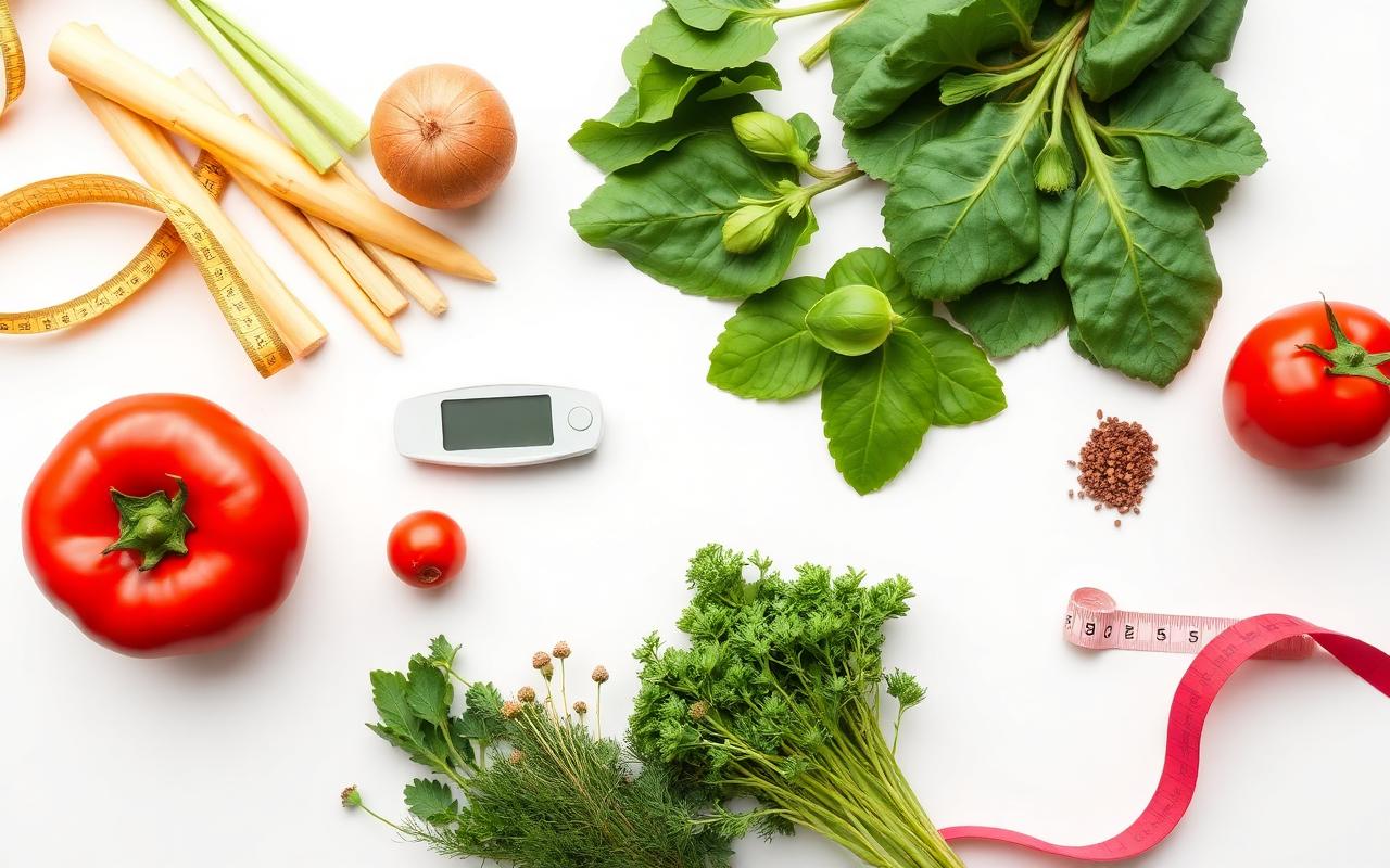 Healthy lifestyle and balanced nutrition for blood sugar support